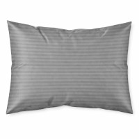 Наволочка 50×70 см мікрофібра Страйп сіра Love You