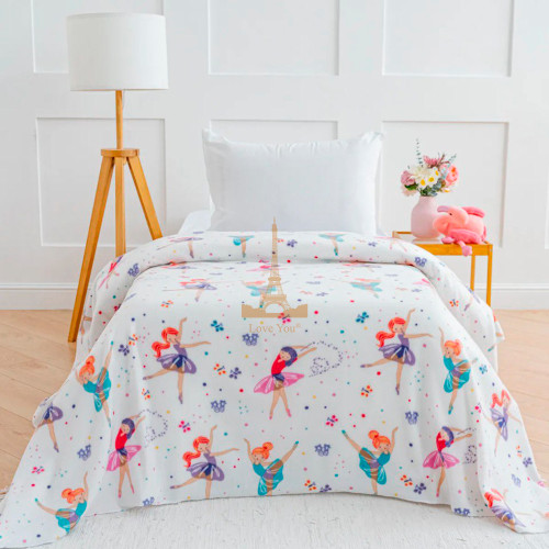 Плед легкий флісовий Балетні Мрії 150x200 см Love You