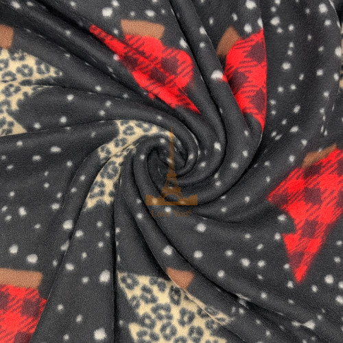 Плед легкий флісовий Святкові ялинки 150x200 см Love You