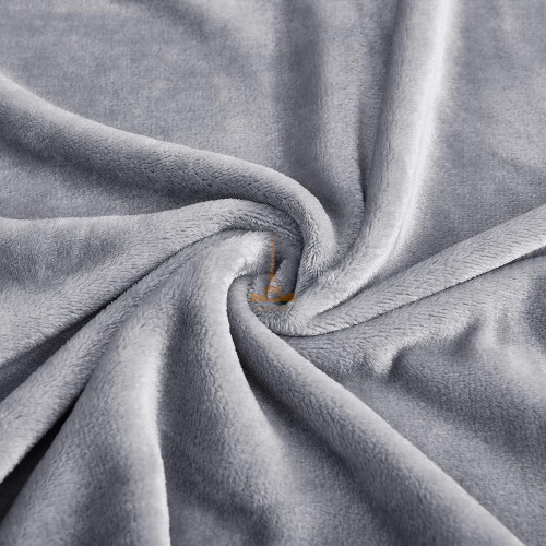 Уцінка!!! Плед флісовий сірий 200х220 Love You