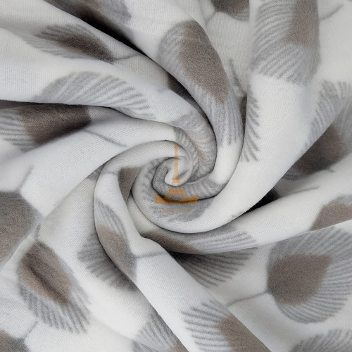 Плед тревел легкий флісовий Листопад 150x200 см з ременем Love You