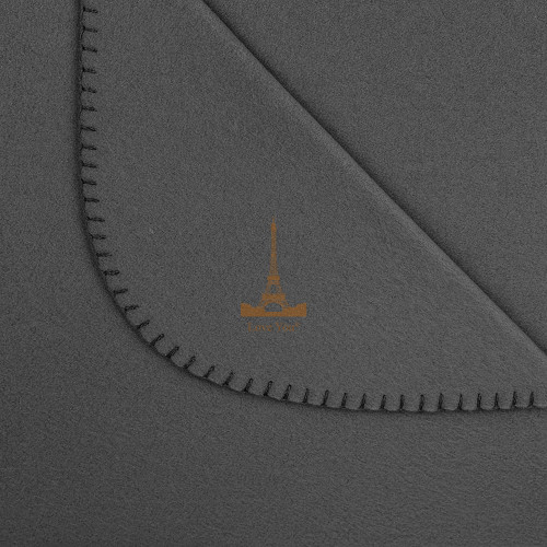 Плед легкий флісовий однотонний графіт 150x200 см Love You