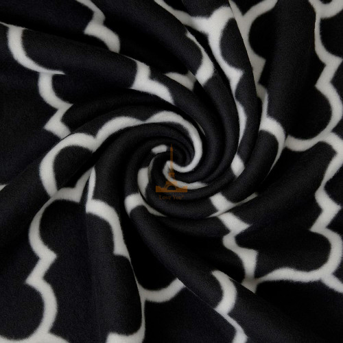 Плед тревел легкий флісовий Модерн 150x200 см з ременем Love You