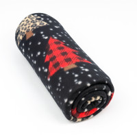 Плед легкий флісовий Святкові ялинки 150x200 см Love You