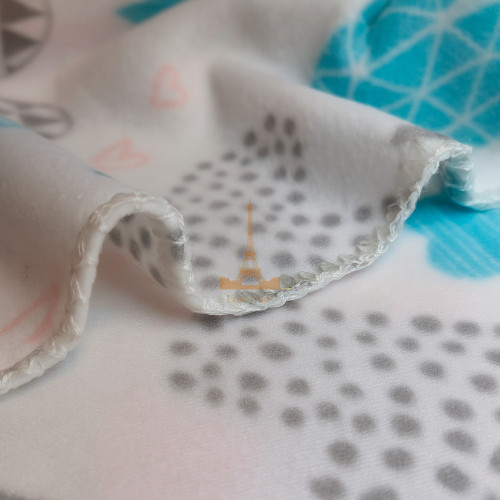 Плед легкий флісовий Ніжні серця 150x200 см Love You