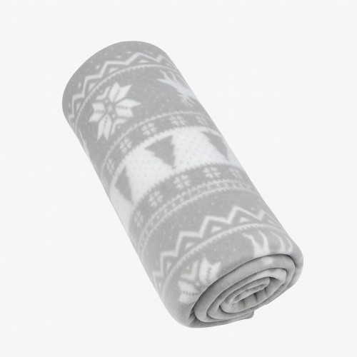 Плед легкий флісовий Срібні олені 150x200 см Love You