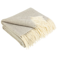 Плед Love You 100% вовна Світло-бежевий 140х200 см