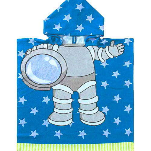 Дитячий банний рушник з капюшоном Космонавт HomeBrand