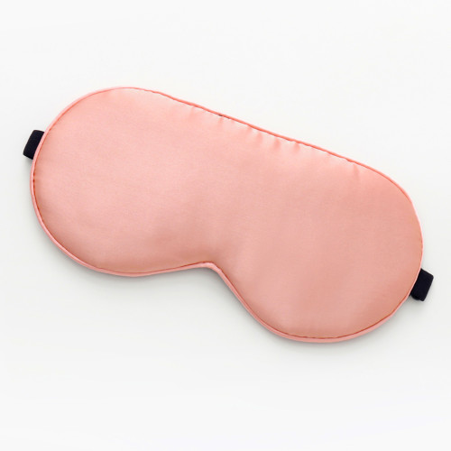 Шовковий набір Маска для сну, беруші та косметичка Love You Рожевий персик 100% шовк