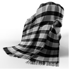 Плед вовняний П7 бiл-дим-св.антр Love You