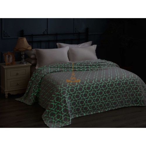 Набір із двох пледів фліс що світиться в темряві Павутина Love You