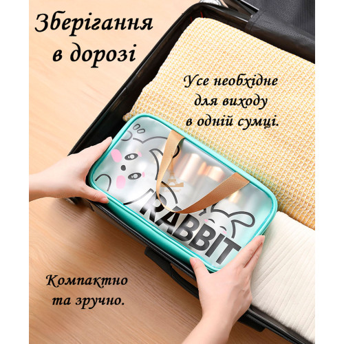 Органайзер-сумка для спорту та подорожей 30х12х22 см Кролик LoveYouHome