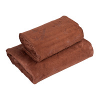 Набор из 2-х полотенец Бамбук коричневый HomeBrand