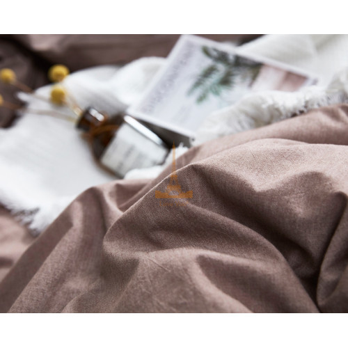 Постільна білизна Love You (сімейна) Варена бавовна Мокко