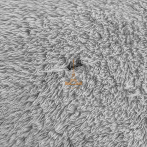 Уцінка!Плед-ковдра з шерпи та флісу світло-сірий 200х220 Love You