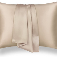 Silk pillowcase 50 * 70 beige Love You