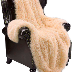 Плед Травка 160х210 персик HomeBrand