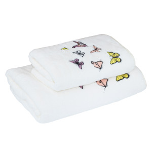 Рушник 50х90 метелики Білий HomeBrand