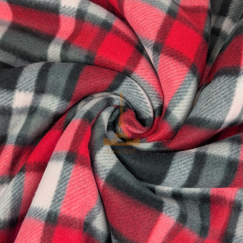 Набір із двох легких флісових пледів Шотландський затишок Love You