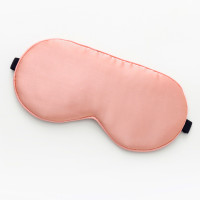 Шовковий набір Маска для сну, беруші та косметичка Love You Темно рожевий 100% шовк