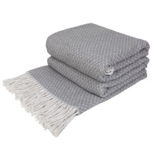 Плед бавовняний Gala світло-сірий Love You