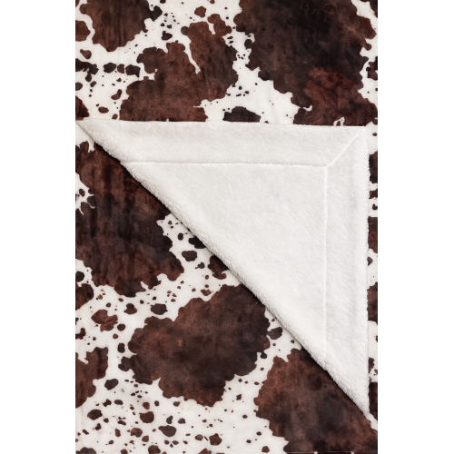 Плед флісовий Sherpa Корівка двосторонній Love You