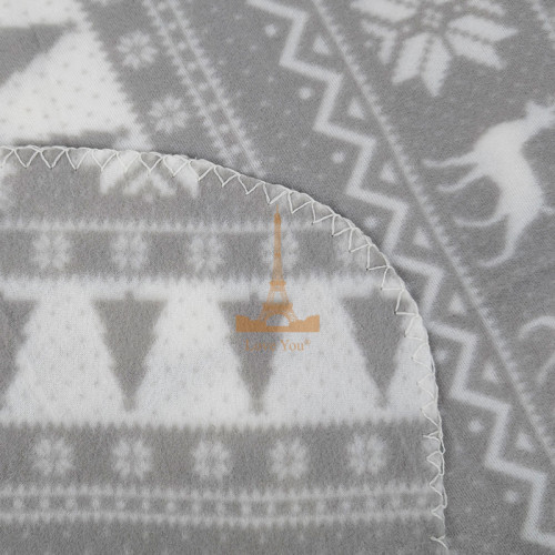 Плед легкий флісовий Срібні олені 150x200 см Love You