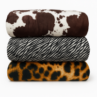 Плед флісовий Дикий Леопард Love You