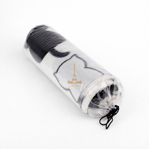 Плед легкий флісовий Чорні та білі котики Love You