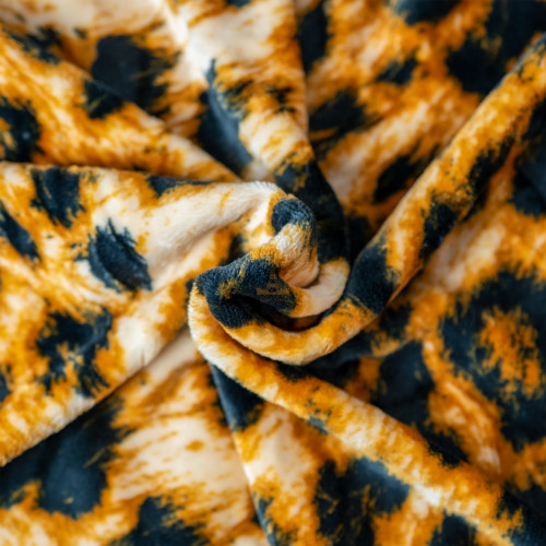 Плед флісовий Дикий Леопард Love You