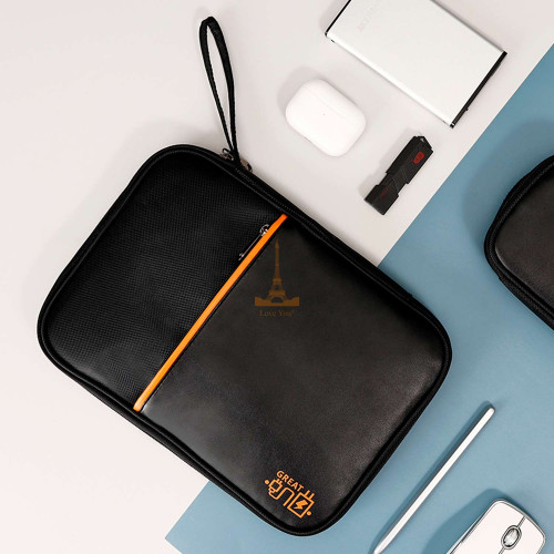 Органайзер для дротів і планшета до 11'' Чорний LoveYouHome 28х20х3 см