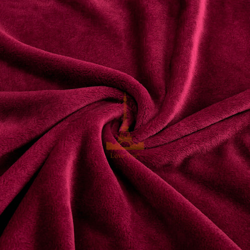 Плед флісовий бордо Love You