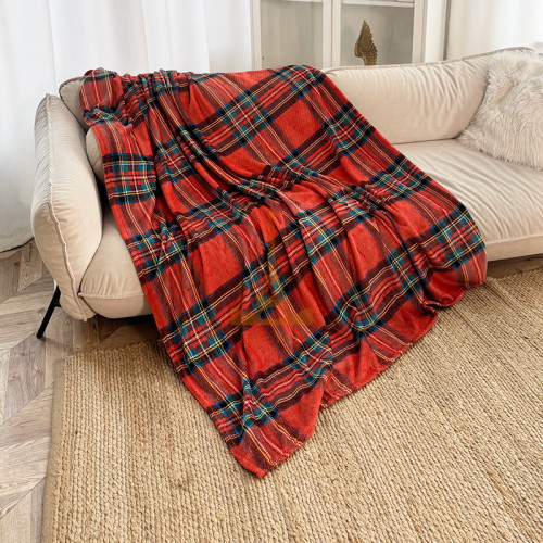 Набір із двох пледів фліс Класична клітинка 150x200 см Love You