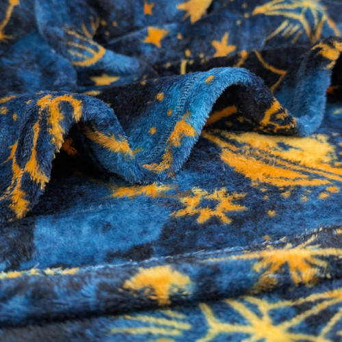 Набір із двох пледів фліс Зоряна ніч 150x200 см Love You