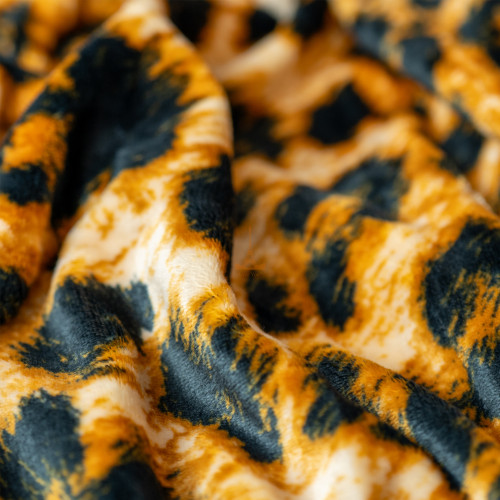 Плед флісовий Дикий Леопард Love You