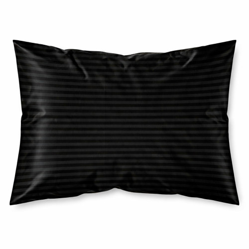 Наволочка 50×70 см мікрофібра Страйп антрацит Love You