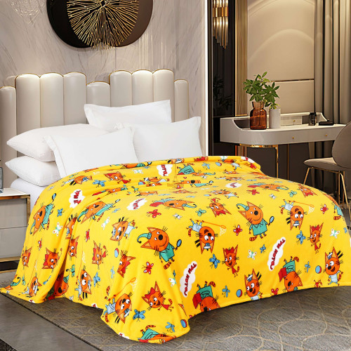 Набір із двох пледів фліс Веселі лисенята 150x200 см Love You