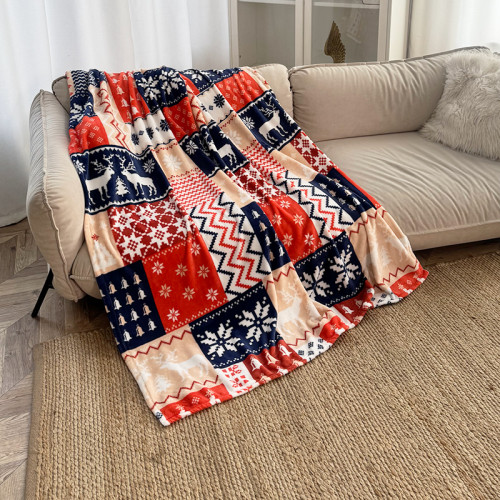 Плед фліс Нордична мозаїка 150x200 см Love You