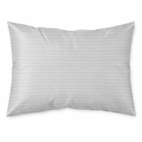 Наволочка 50×70 см мікрофібра Страйп світло-сіра Love You