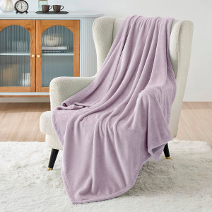 Плед однотонний світло бузковий HomeBrand