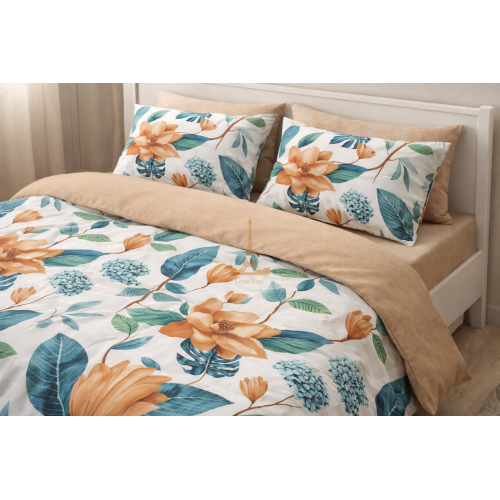 Постільна білизна Love You Ранфорс Тропічна казка