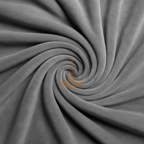 Чохол на диван 3-місний велюровий сірий Love You