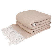 Плед бавовняний Крекер пісок Love You