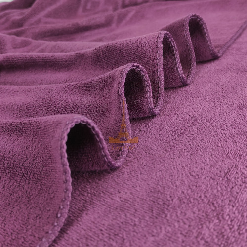 Рушник для сауни мікрофібра Koloco 90х150 см фіолетовий HomeBrand
