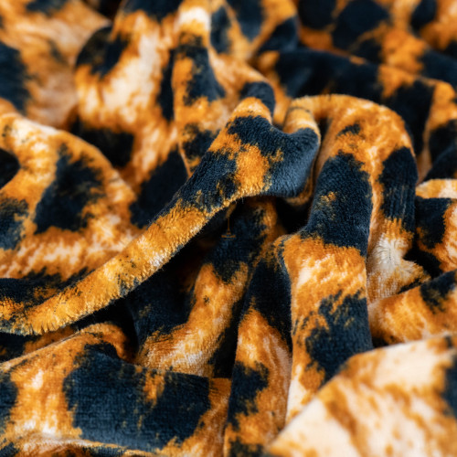 Плед флісовий Sherpa Дикий Леопард двосторонній Love You