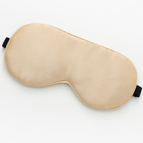 Шовковий набір Маска для сну, беруші та косметичка Love You Бежевий 100% шовк