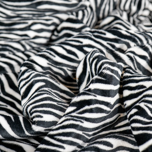 Плед флісовий Sherpa Зебра двосторонній Love You