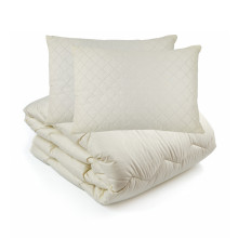 Набір: Ковдра Vladi всесезонна 200х220 см овеча вовна + 2 подушки 50x70 см