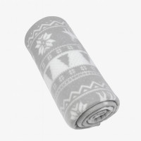 Плед легкий флісовий Срібні олені 150x200 см Love You