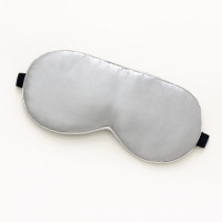 Шовковий набір Маска для сну, беруші та косметичка Love You Сірий 100% шовк